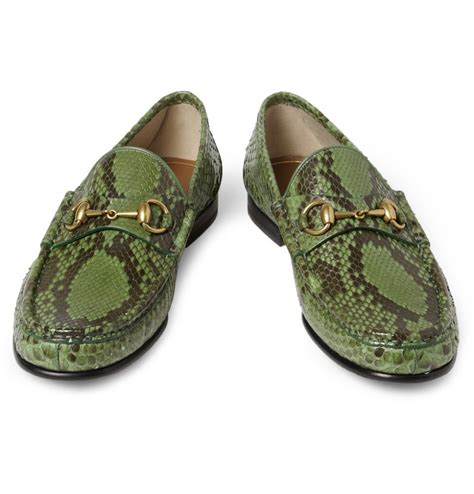 gucci horsebit python loafers|Watch: The Backstory Behind the Iconic Gucci Horsebit Loafer.